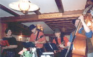 Damals nur zu viert: Moni. Markus, Torsten und Bernhard